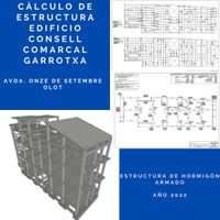 Calculo de estructura hormigón armado. Edificio OLOT
