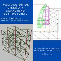 Miami. USA. Cálculo estructura metálica para montaje artístico