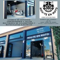 MOUTE EN MOTO. Concesionario multimarca motos electricas. Sant Pere de Ribes. Proyecto actividad. Barcelona