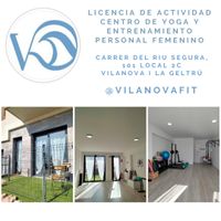 Vilanovafit. Centro de yoga y entrenamiento personal femenino. Vilanova i la Geltrú. Legalización de actividad. Barcelona