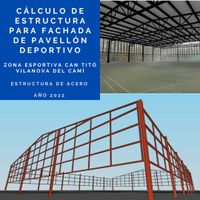 Calculo de estructura metálica. Edificio Vilanova del Camí