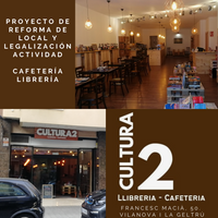 CULTURA2. Librería - Cafetería. Vilanova i la Geltrú CULTURA2. Librería - Cafetería. Vilanova i la Geltrú